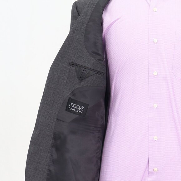 Ralph Lauren 44R Gray Blazer Sport Coat Jacket 2-Button Solid Y057 - Picture 9 of 11